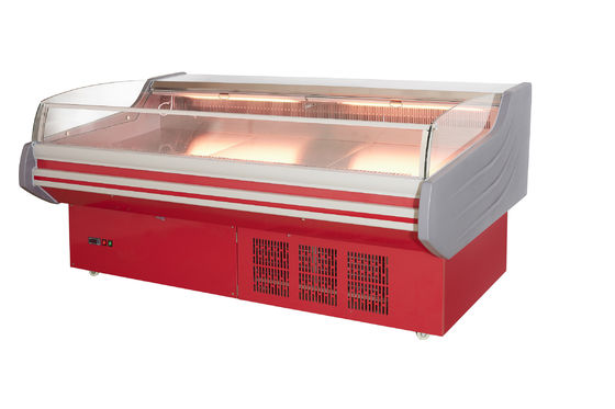 Horizontal Open Fronted Frozen Food Meat Display Chiller