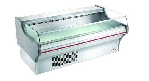 Horizontal Open Fronted Frozen Food Meat Display Chiller