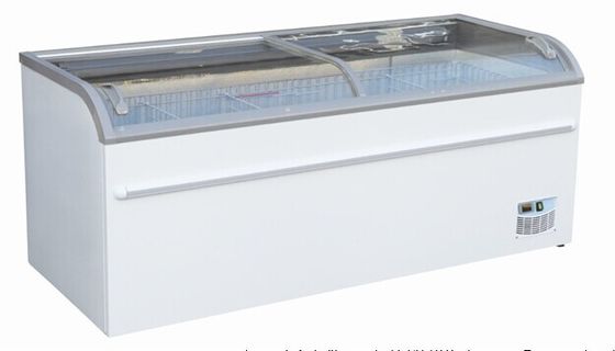 2.1m Ice Cream Horizontal Supermarket Island Freezer